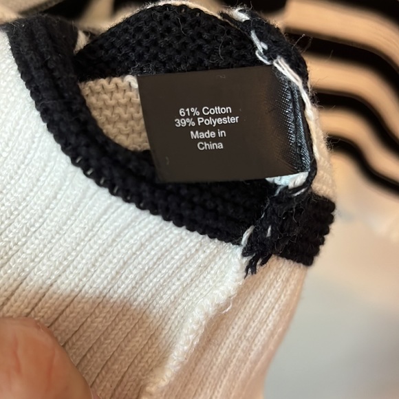 Lane Bryant-Black/White Striped Sweater - Picture 5 of 15